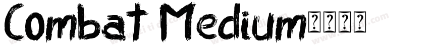 Combat Medium字体转换